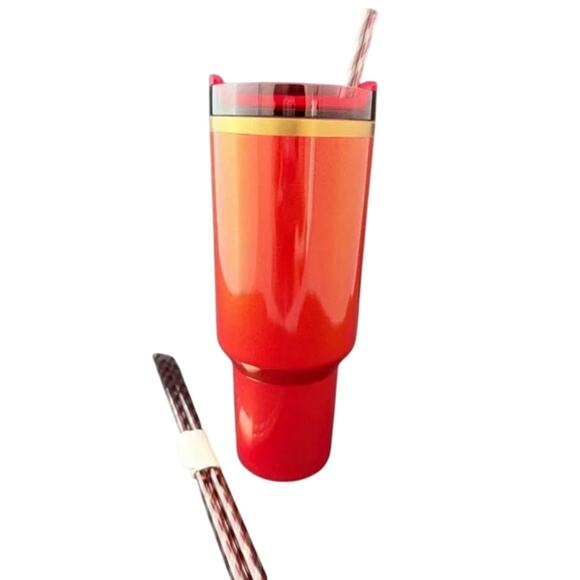 NEW Stanley The Quencher H2.0 Flowstate™ Tumbler | 40 OZ Scarlet Tinsel - Picture 6 of 11